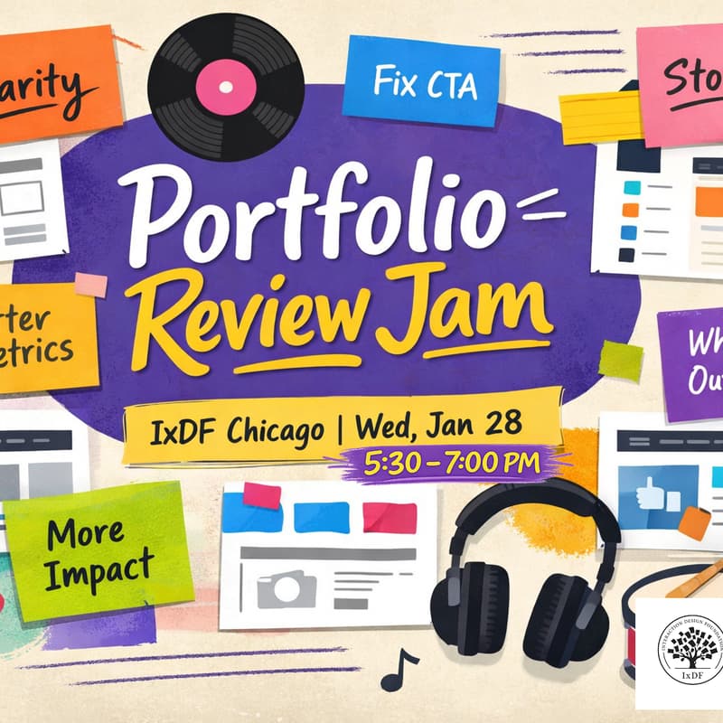 Cover Image for Portfolio Review Jam | IxDF Chicago