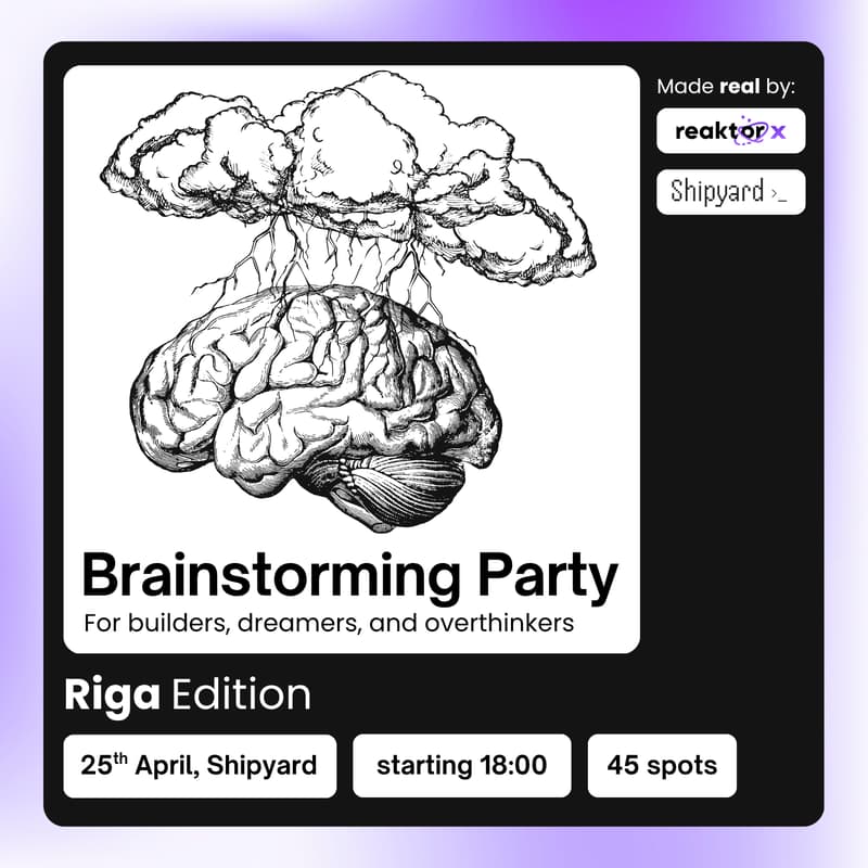 Cover Image for Brainstorming Party - Riga