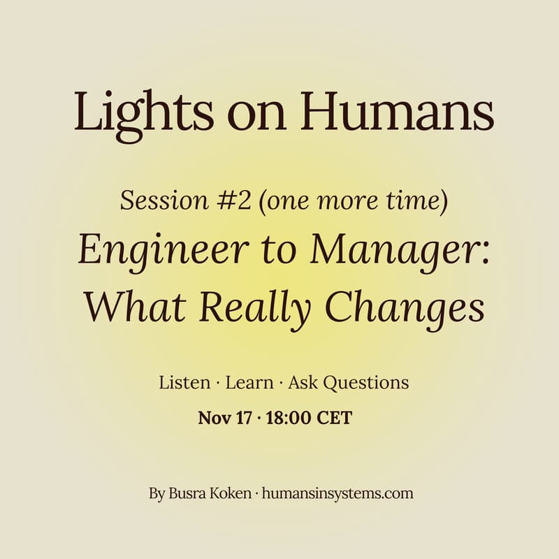 Cover Image for Lights on Humans: Being a Manager After the Technical Track