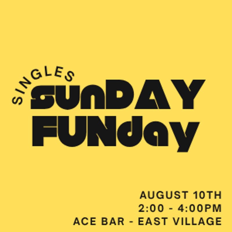 Cover Image for singles sunDAY funDAY : Romantic IRL Singles Mixer