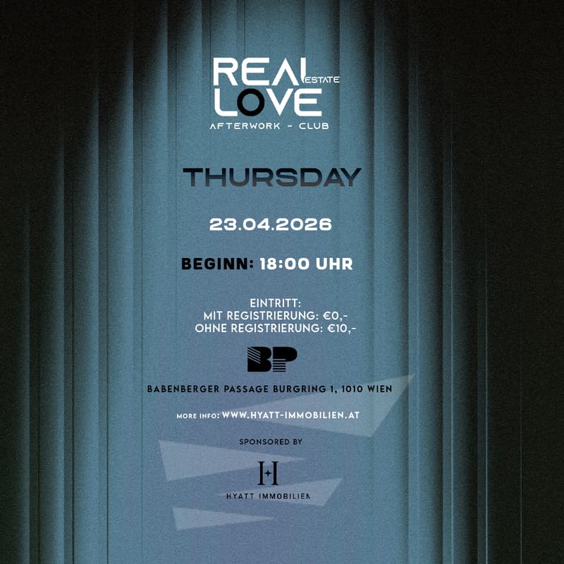 Cover Image for Real (Estate) Love – Afterwork – Club