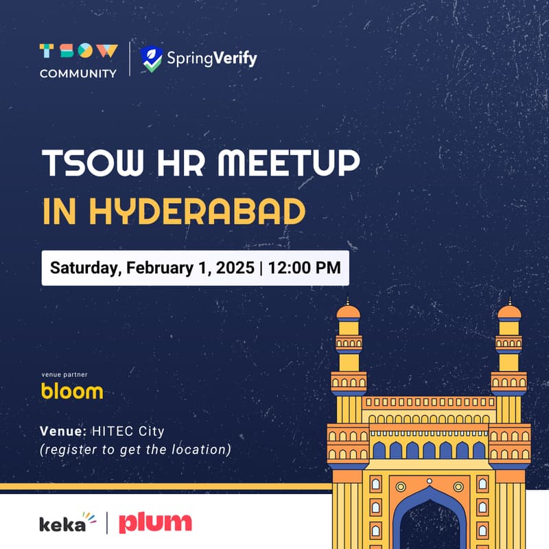 Cover Image for TSOW HR Meetup in Hyderabad