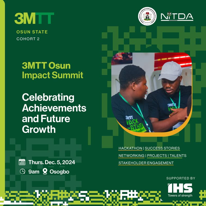 Osun State 3MTT Cohort 2 Impact Summit · Luma