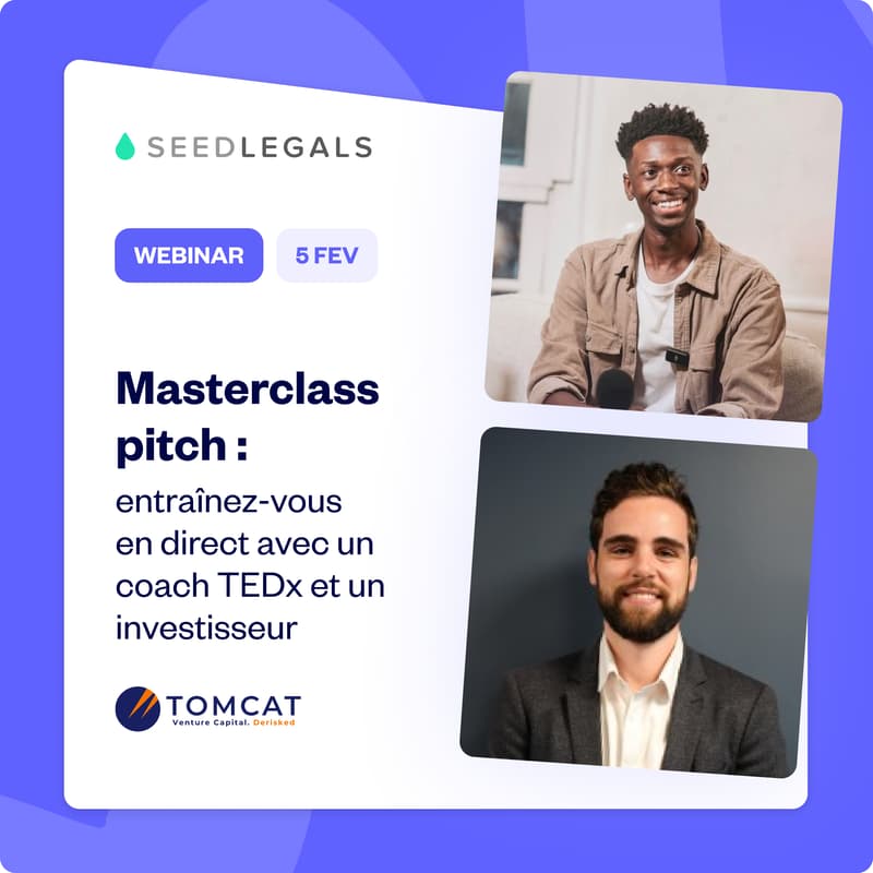 Cover Image for Masterclass Pitch : boostez votre pitch en direct avec un coach TEDx et un investisseur.