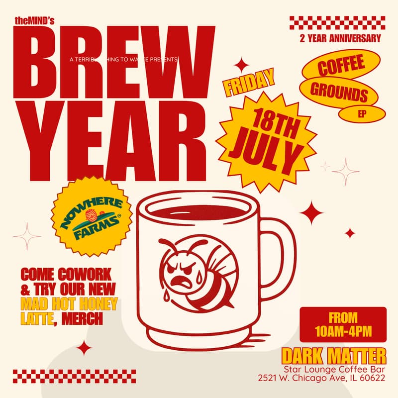 Cover Image for Coffee Grounds "BREW YEAR" Pop Up