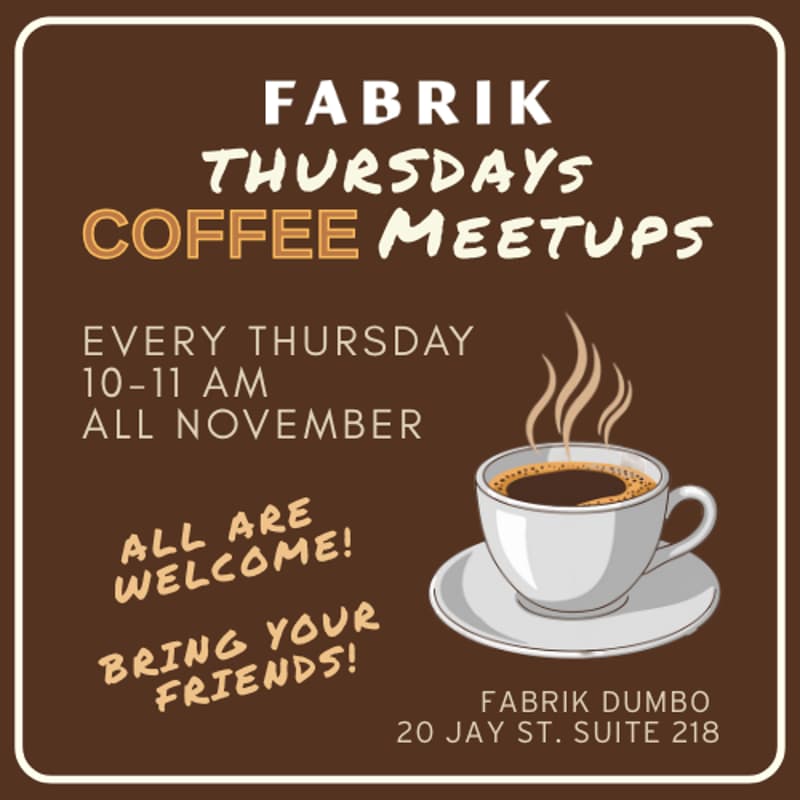 Cover Image for Thursday Coffee Meetups: All November