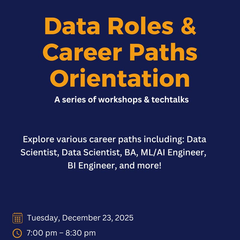 Cover Image for Data Roles & Career Paths Orientation
