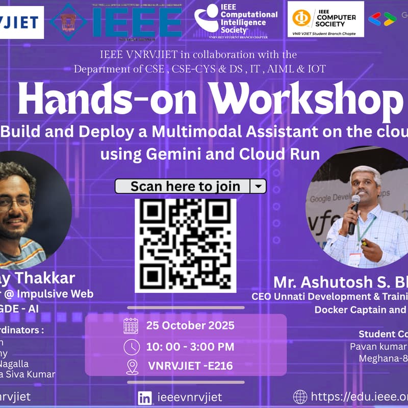 Cover Image for Hands-on Workshop: Build and Deploy a Multimodal Assistant on the Cloud using Gemini and Cloud Run