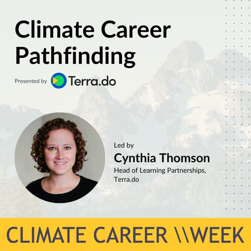 Cover Image for Climate Career Pathfinding