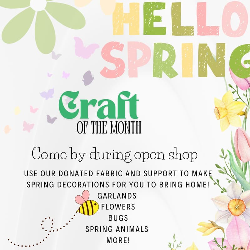 Cover Image for Open Shop Wednesdays & **SPRING CRAFTS**