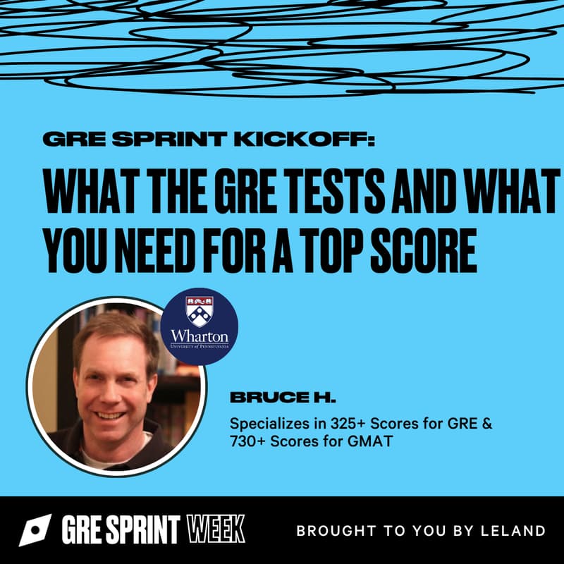 Cover Image for GRE Sprint Kickoff: What the GRE Tests and What You Need for a Top Score