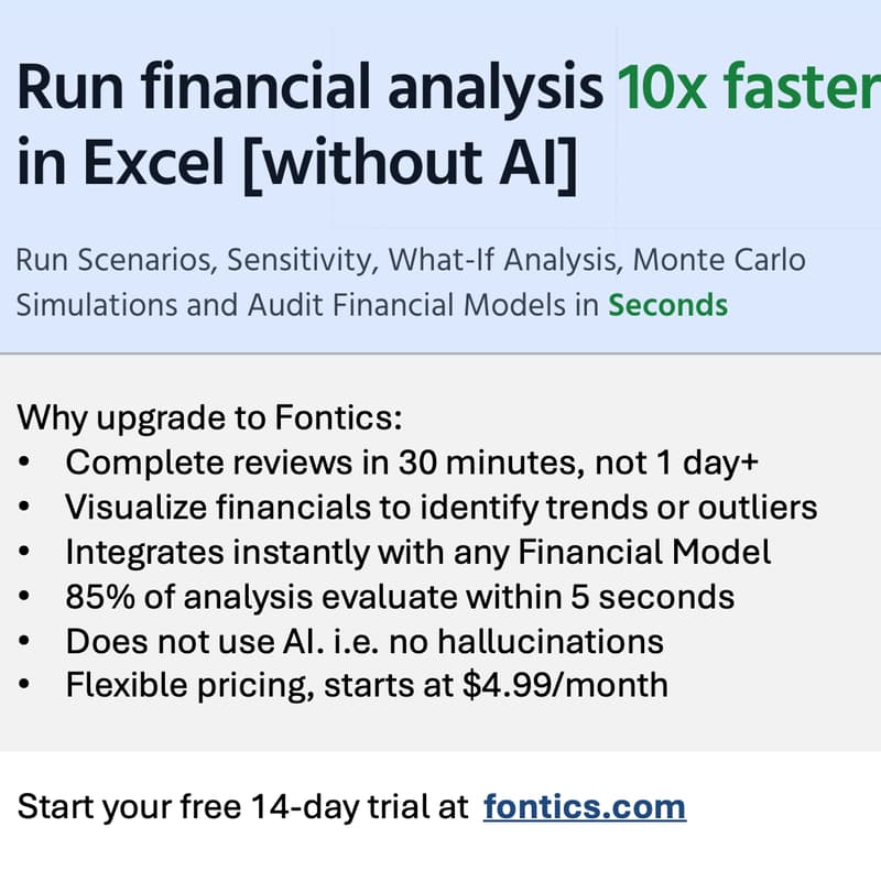 Cover Image for Analyze Financials in 30 Minutes with Fontics