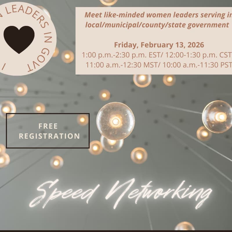 Cover Image for FREE Networking Event - "I ❤️ Women Leaders in Govt"