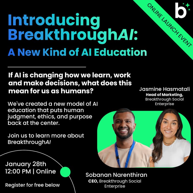 Cover Image for Introducing BreakthroughAI: A New Kind of AI Education