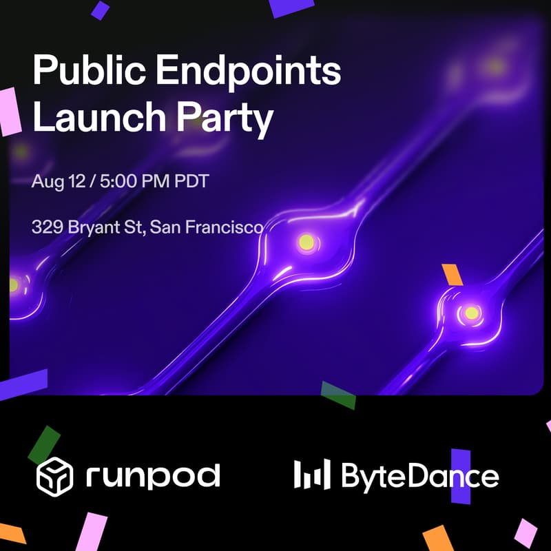 Cover Image for Public Endpoints Launch Party @ Runpod's New Office