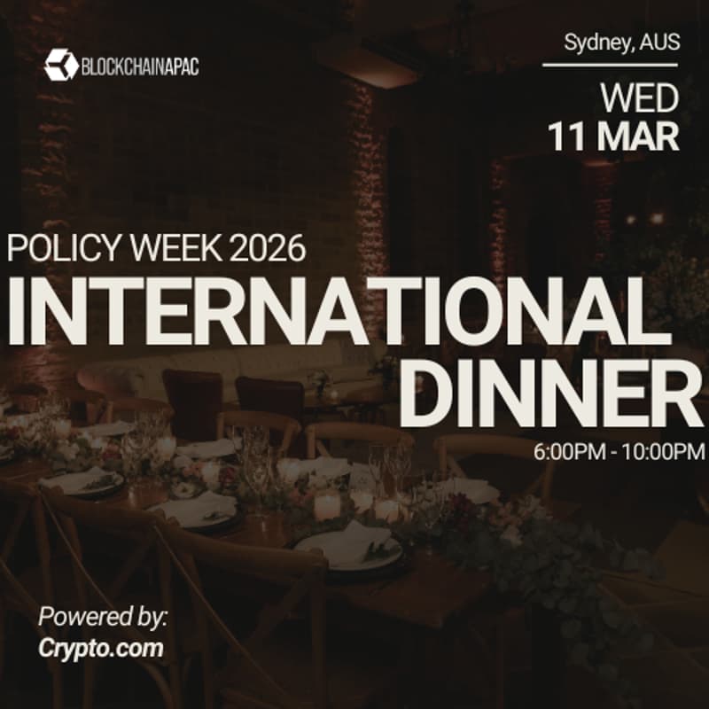 Cover Image for International Dinner powered by Crypto.com | Policy Week 2026