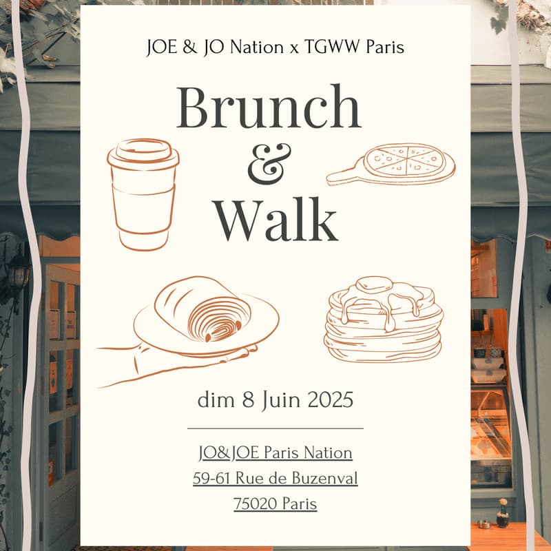 Image de couverture pour Brunch & Walk - JO&JOE x TGWW
