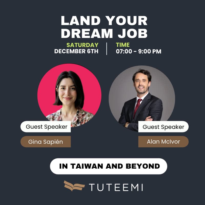 Cover Image for LAND YOUR DREAM JOB - In Taiwan & Beyond
