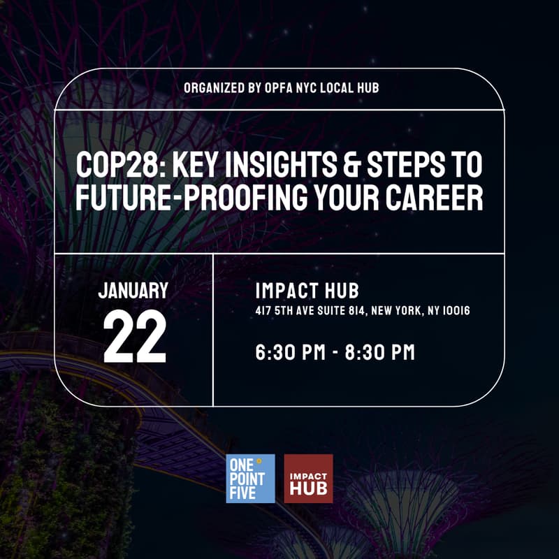 Cover Image for COP28: Key Insights & Steps to Future-Proofing Your Career