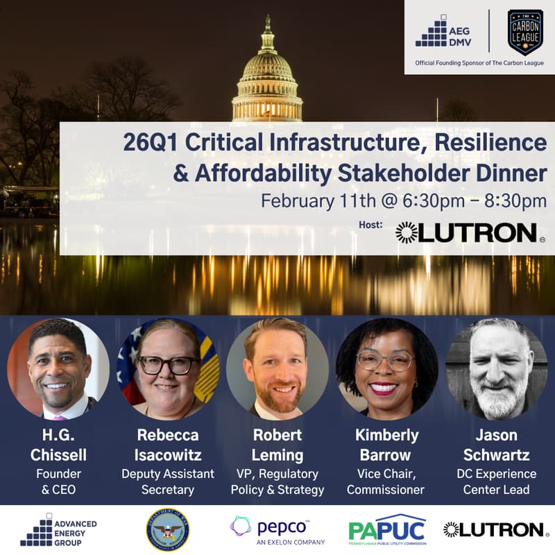 Cover Image for DMV 26Q1 Critical Infrastructure, Resilience & Affordability Stakeholder Dinner