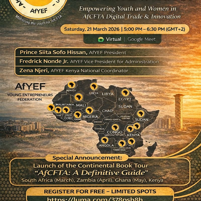 Cover Image for AfYEF Kenya Chapter Innagural Webinar