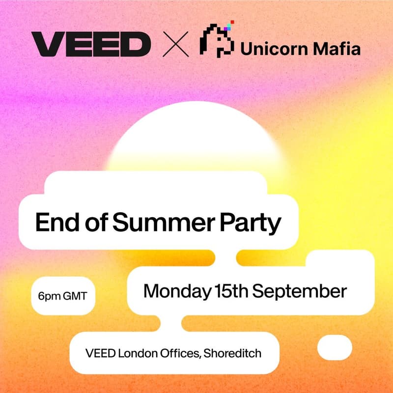 Cover Image for veed X unicorn mafia - end of summer party