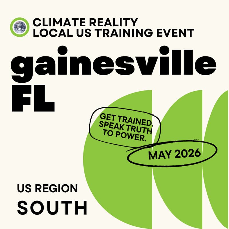 Cover Image for Gainesville, FL - Climate Reality Local Training Event