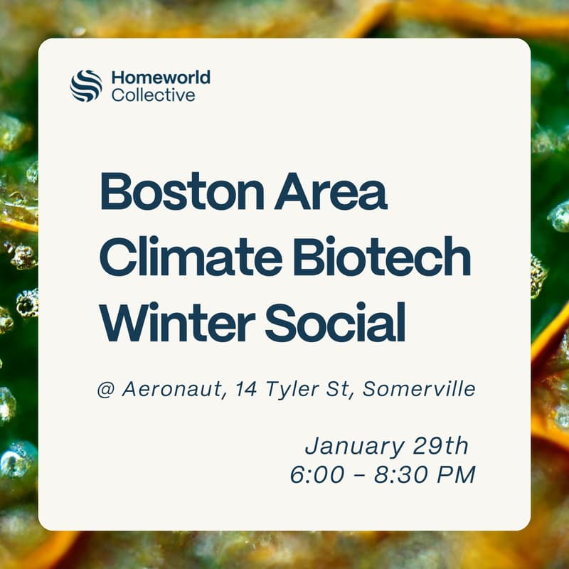 Cover Image for Boston Area Climate Biotech Winter Social