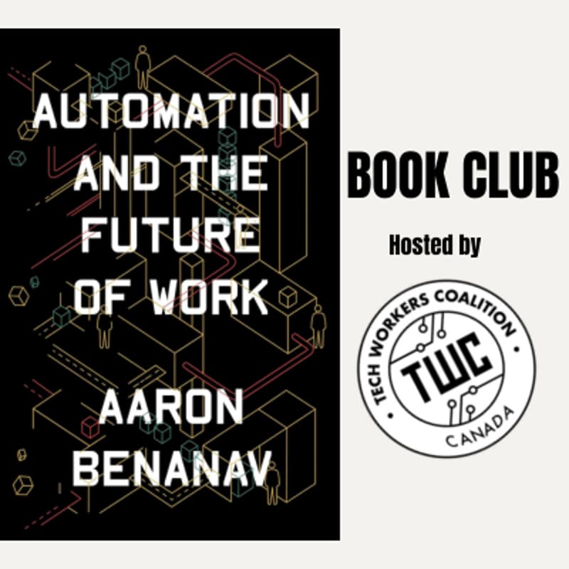 Cover Image for TWC Book Club - Automation and the future of work, chap 1/2/3