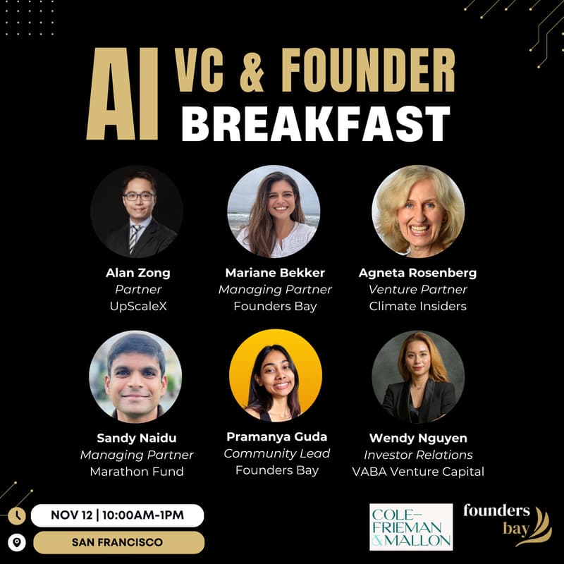 Cover Image for AI VC & Founder Breakfast & Panel: Rethinking Early-Stage Investment in 2025