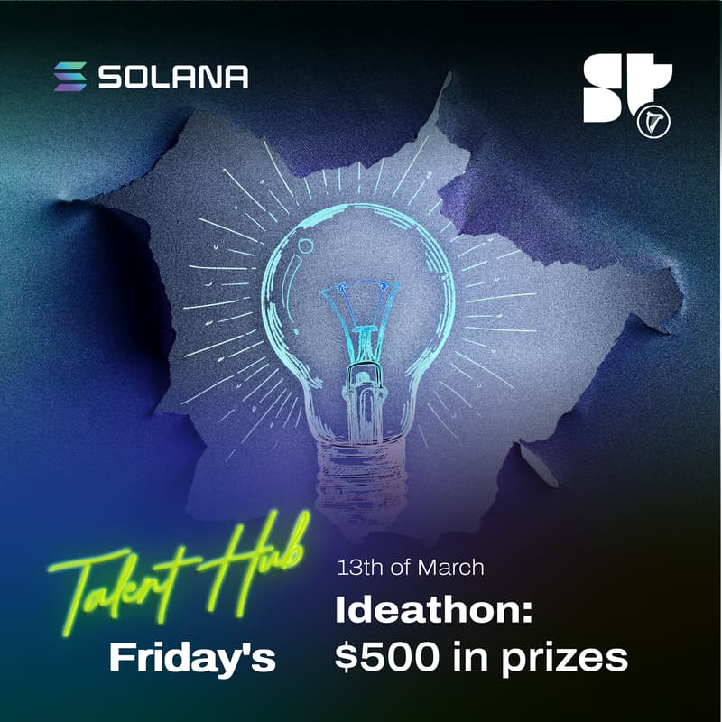 Cover Image for Ideathon: Best Startup Idea | $500 in prizes | Talent Hub Friday