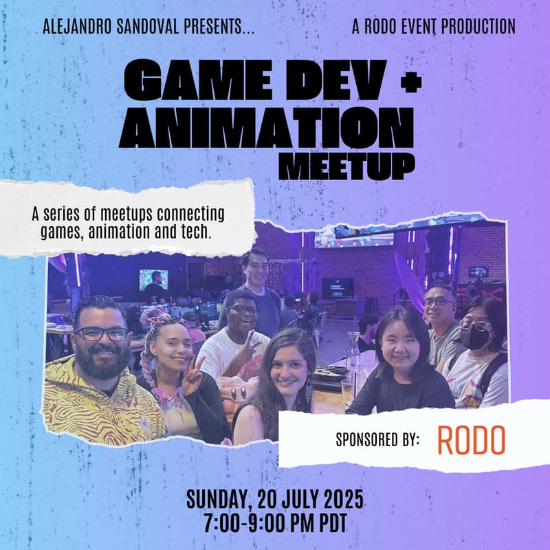 Cover Image for Rodo's - Tempe - Game Dev + Animation Meetup