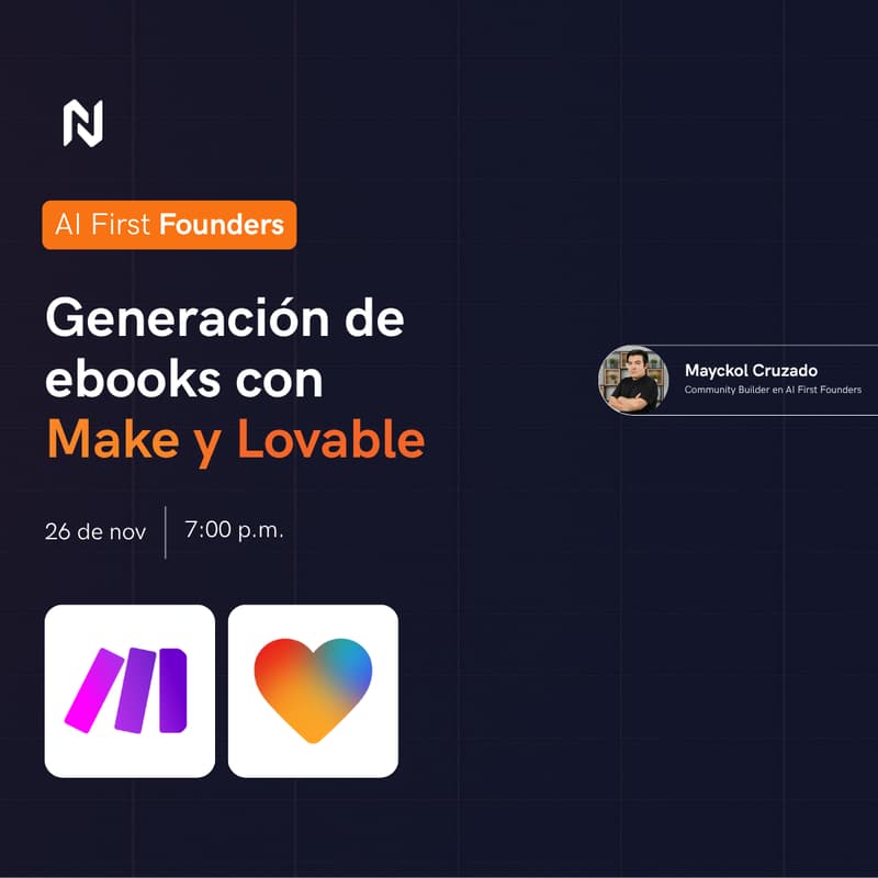 Cover Image for Generación de ebooks con Make y Lovable