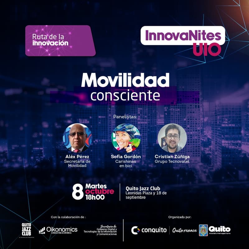 Cover Image for InnovaNites.UIO #9 "Movilidad Consciente"