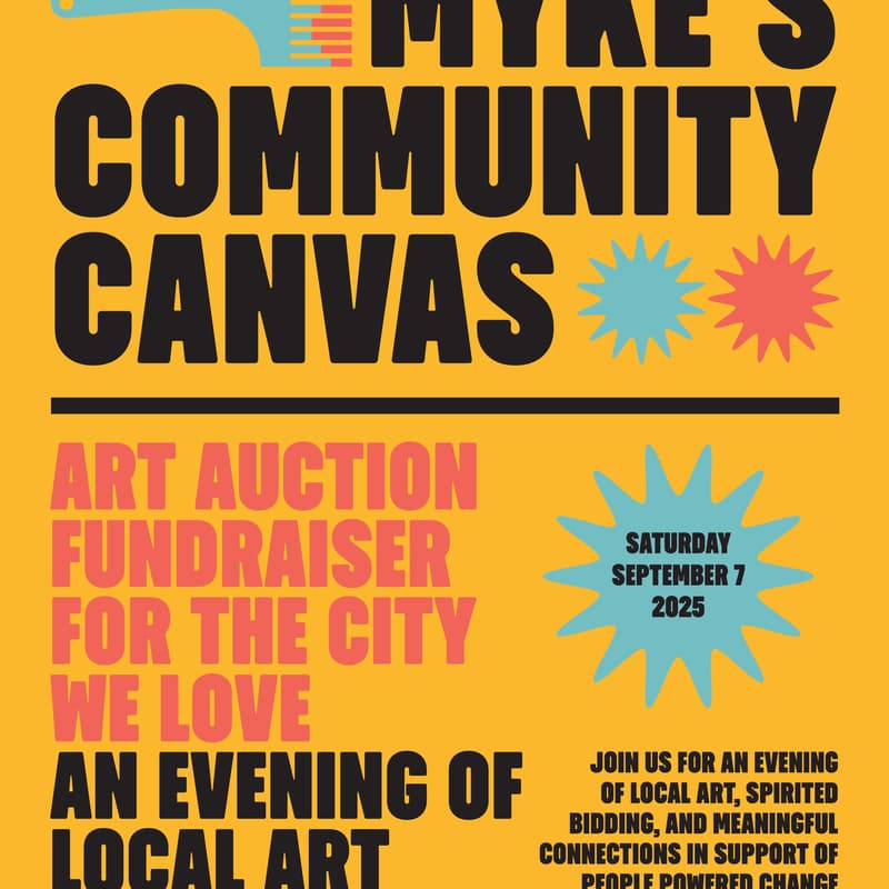 Cover Image for Myke’s Community Canvas: Art Auction fundraiser for the city we love