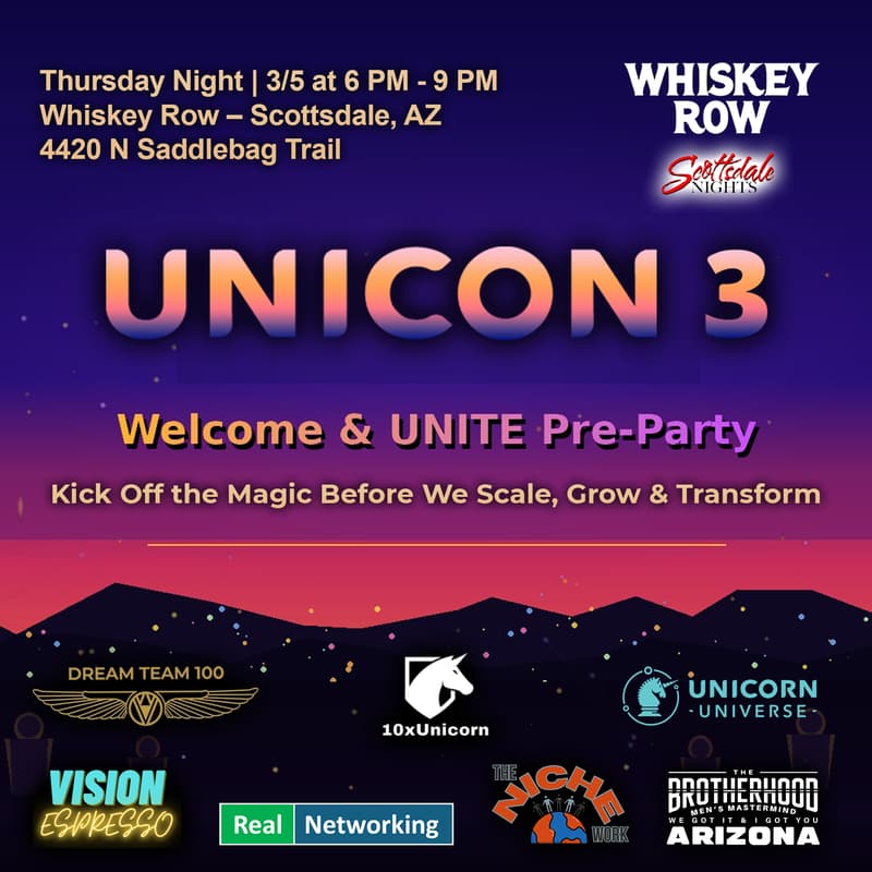 Cover Image for UNICON 3 Welcome & UNITE Pre-Party ✨