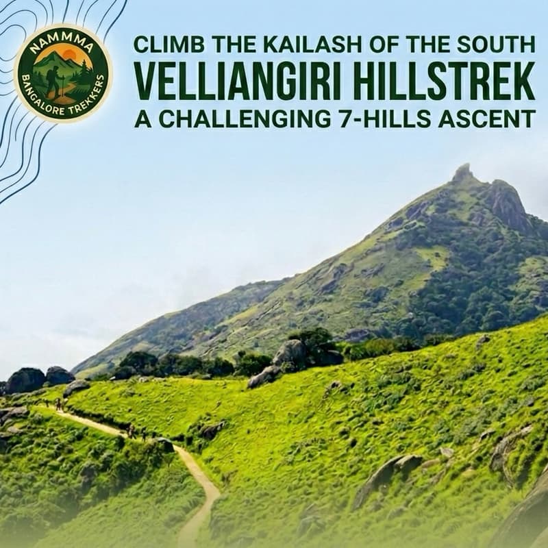 Cover Image for Velliangiri 7-Hills Night Trek: The 48-Hour Mission ⛰️