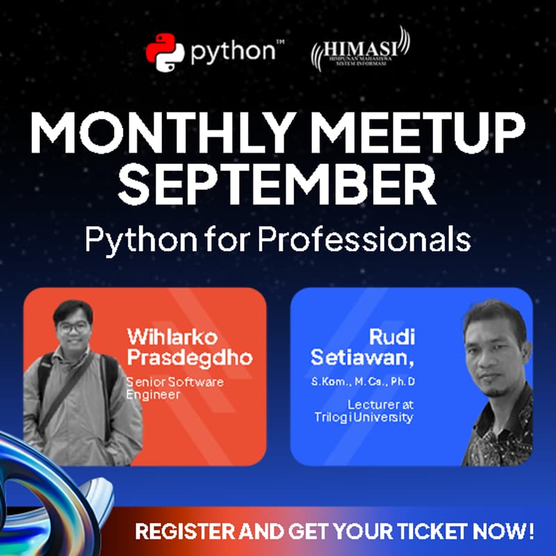 September Meetup : PythonID X HIMASI Trilogi · Luma