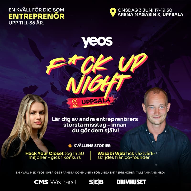 Cover Image for F*ck Up Night Uppsala - för unga entreprenörer