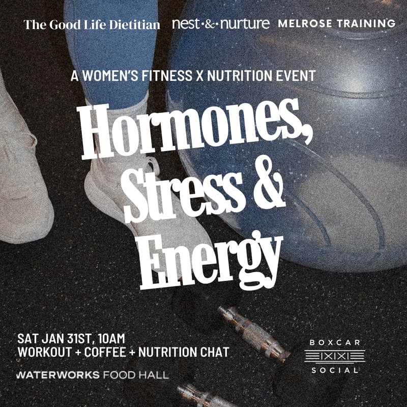 Cover Image for A Fitness x Nutrition Women's Health Event: Hormones, Stress & Energy