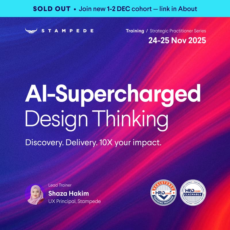 Cover Image for [Cohort I] Training: AI-Supercharged Design Thinking by Shaza Hakim