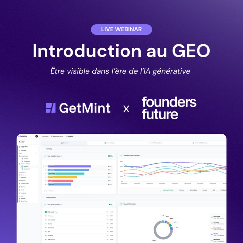 Cover Image for Founders Future x GetMint - Être visible dans l’ère de l’IA générative : Introduction au GEO