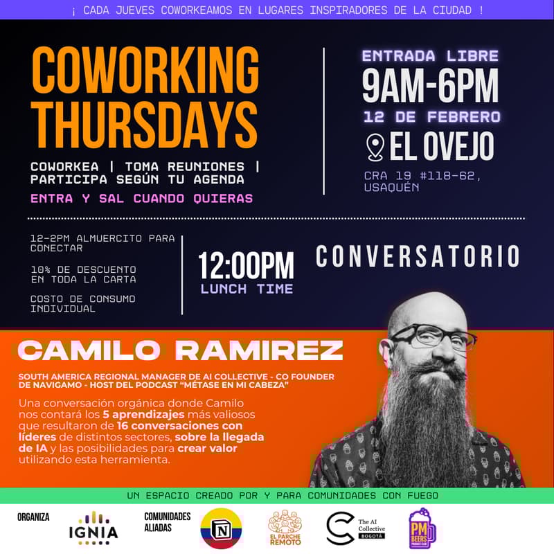 Cover Image for Coworking Thursdays - 12 de Febrero
