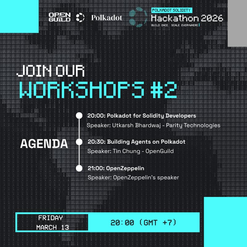Cover Image for Polkadot Solidity Hackathon - Workshop #2