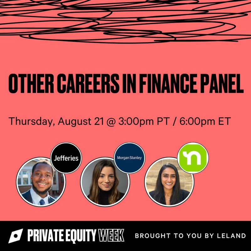Cover Image for Other Careers in Finance Panel