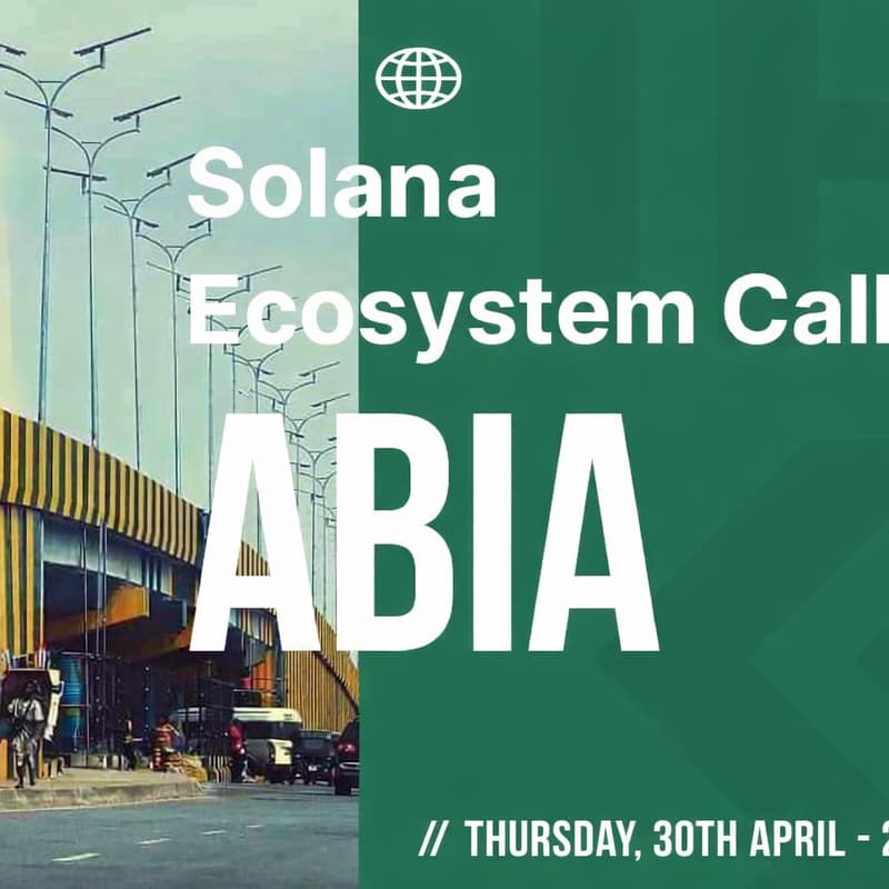 Cover Image for Solana Ecosystem Call IRL WATCH PARTY - ABIA