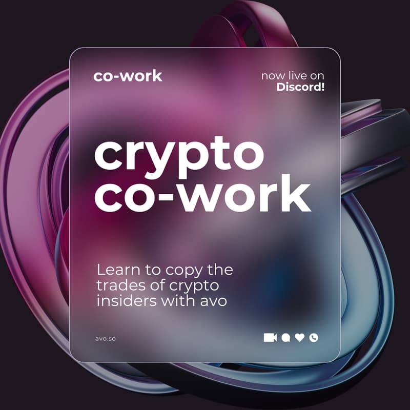 Cover Image for 🥑 Crypto Co-Working w/ Avo