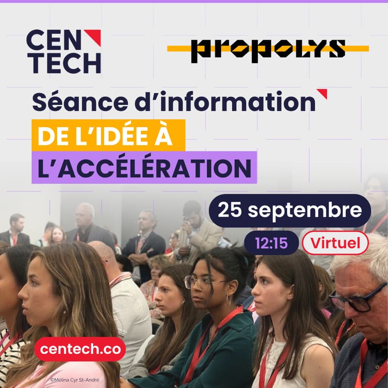 Cover Image for Séance d'information Centech x Propolys | VIRTUEL