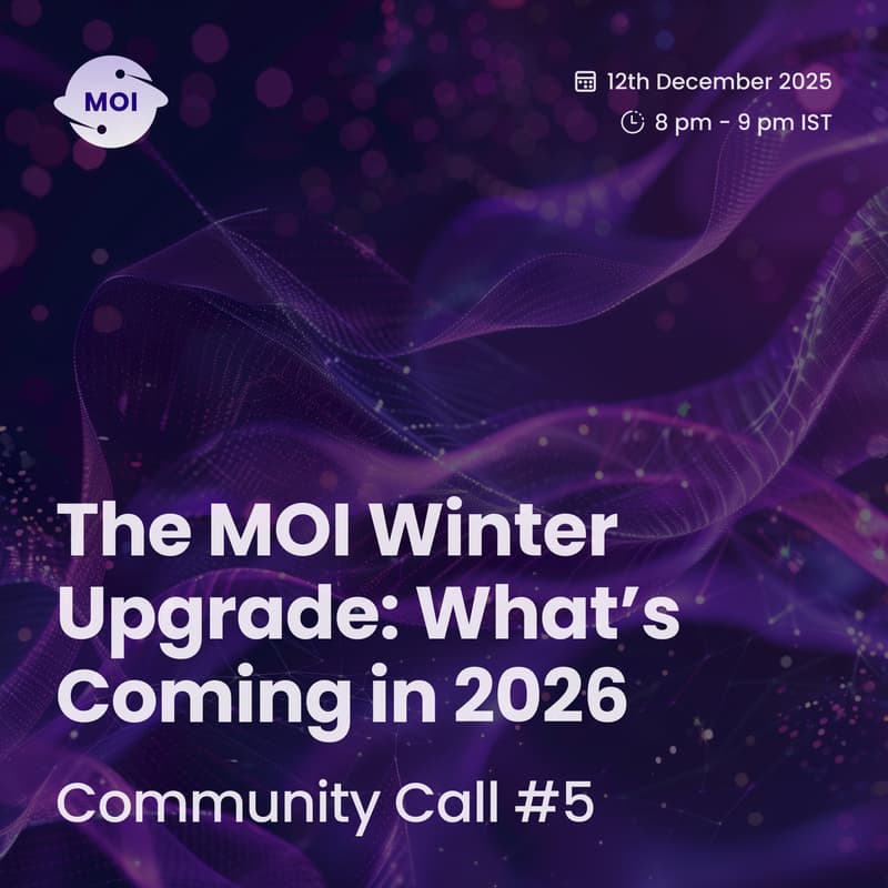 Cover Image for Community Call #5 - The MOI Winter Upgrade