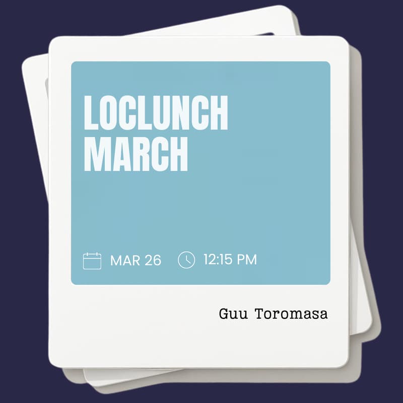 Cover Image for VANCOUVER LocLunch™ Meetup at Guu Toromasa